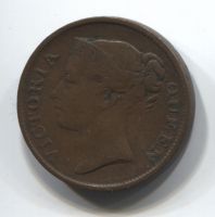 1/2 цента 1845 Стрейтс Сетлментс