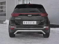 KIA SPORTAGE(2.0 MPI) 2018- Защита заднего бампера d63 волна под машину KSZ-003194