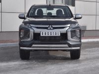 MITSUBISHI L200 2019- Защита переднего бампера d63 секции-d75х42 дуга  ML2Z-003262