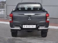 MITSUBISHI L200 2019- Защита заднего бампера уголки d76 секции-d42 секции ML2Z-003277