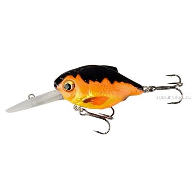 Воблер SavaGear 3D Crucian Crank 46 DR 46мм / 8,3 гр / Заглубление: 1,3 - 1,6 м/ цвет: 04-Black & Orange 53782