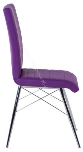 Стул «Бари-Люкс» (хром)/Кожзам, Ткань