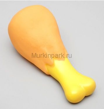 Игрушка пищащая "Куриная голень гриль" для собак, 12,5 см, микс цветов