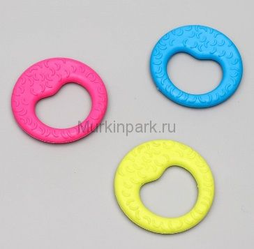 Игрушка резиновая жевательная "Гиря", 8 см, микс цветов