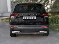 SKODA KAROQ 2020- Защита заднего бампера d63 секции-d42 уголки SKKZ-003447