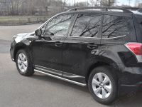 SUBARU FORESTER(SJ) 2016-2018 Пороги труба d63 (вариант 3) SUFT-0033483