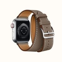 Ремешок Apple Watch Hermès Étoupe Swift Leather Double Tour
