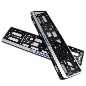 Рамки номера Subaru - серебро