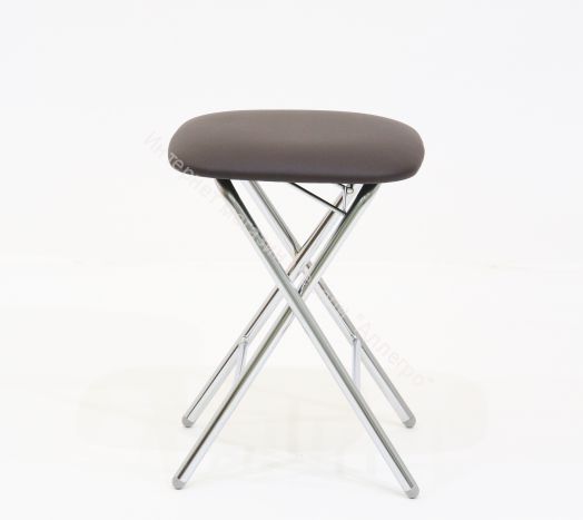 Табурет «Экстра складной» (Эмаль)/Кожзам, Ткань
