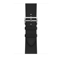 Ремешок Apple Watch Hermès Noir Leather Single tour Deployment Buckle