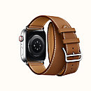 Ремешок Apple Watch Hermès Fauve Barenia Leather Double Tour