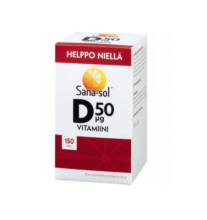 Sana-Sol D vitamini 50 mg 150 tabl