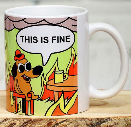 Кружка Все отлично FHIS IS FINE