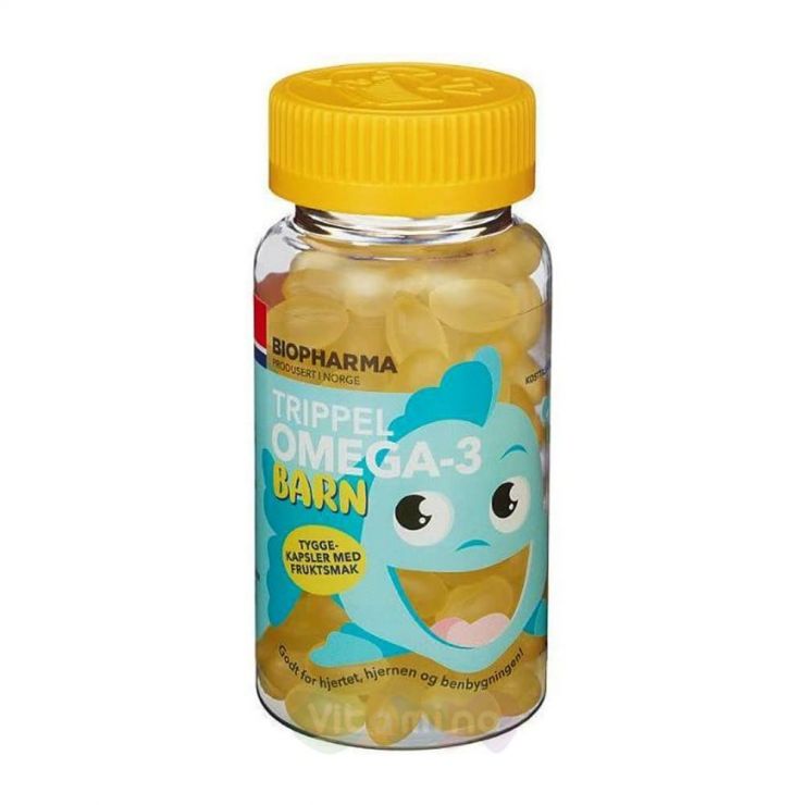 Trippel Omega-3 Barn Тройная Омега для детей,120 капсул