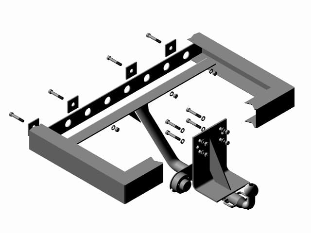 Фаркоп Трейлер УАЗ 469, 3151,31512, 31519 Хантер сварное крепление ш