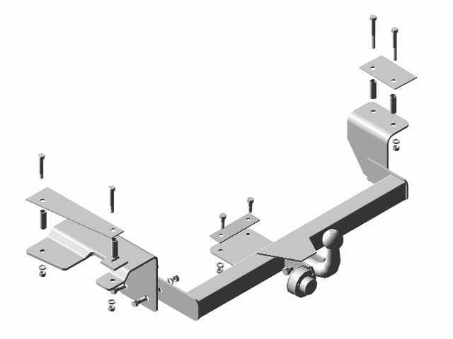 Фаркоп Трейлер ВАЗ 2172 Приора хэтчбек 2007-2012, ВАЗ 2112 2007- кре