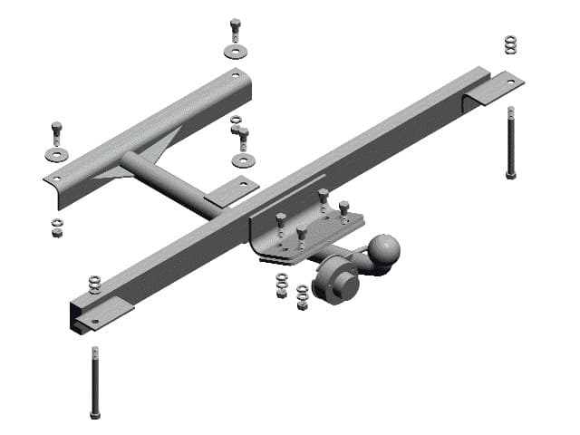 Фаркоп Трейлер ВАЗ 2108,21081,21083,2109,21091,21093 сварное креплен