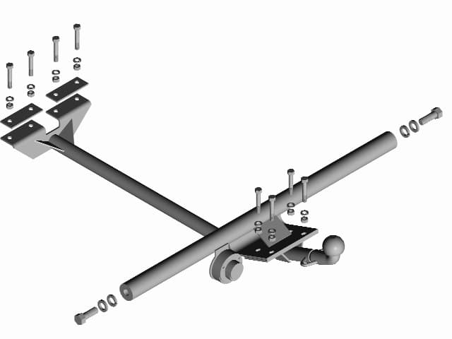 Фаркоп Трейлер ВАЗ 2105,21051,21053,2107,21071,21074 сварное креплен