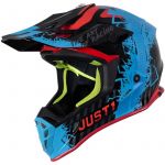 Just1 J38 Mask Blue Red Black шлем внедорожный