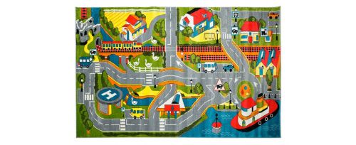 Ковер Город детский разноцветный 230x150 см