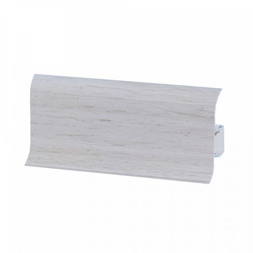 Плинтус напольный ПВХ груша белая