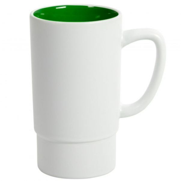 Кружки Fun2 белые с зеленым