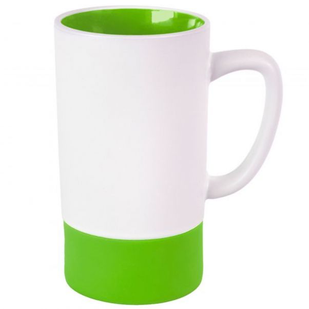 Кружки Fun2 белые с салатовым