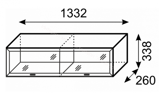 Шкаф навесной "Венеция" мод. 12