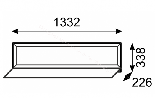 Полка навесная "Венеция" мод.11