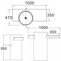 схема раковины NS Bath NSF-1047