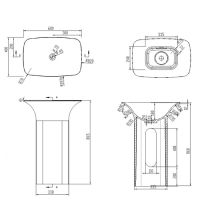 схема раковины NS Bath NSF-60401