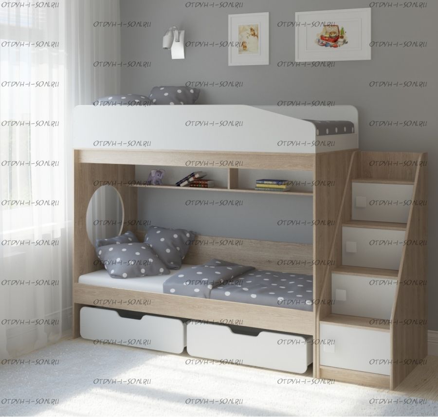 Кровать двухъярусная Легенда-ЛК10.3