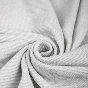 Трикотаж с люрексом  "Мельхиор" - серебристо-белый 50х37