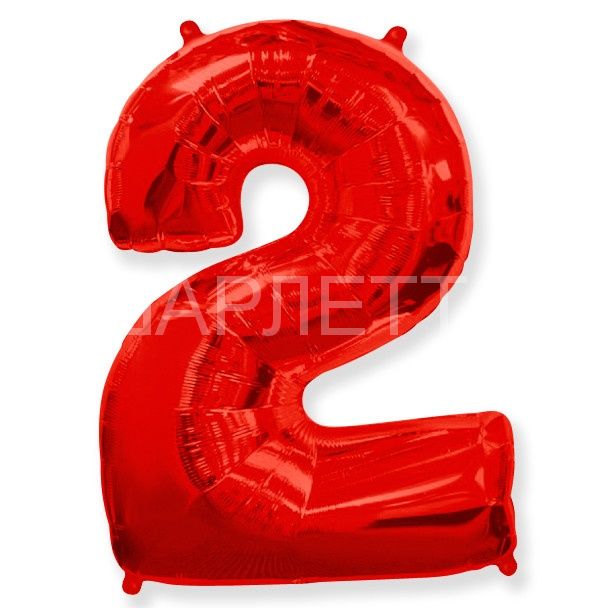 Цифра "2" красный