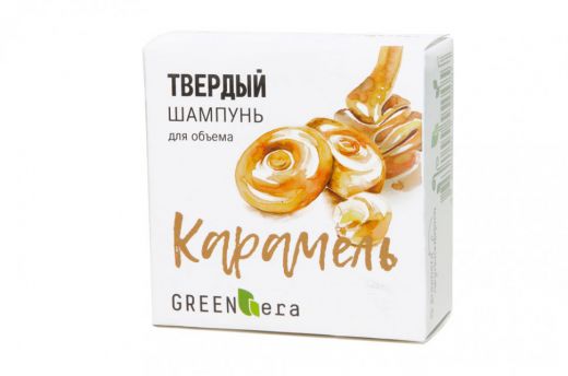 Green Era Твердый шампунь Карамель, для объема волос