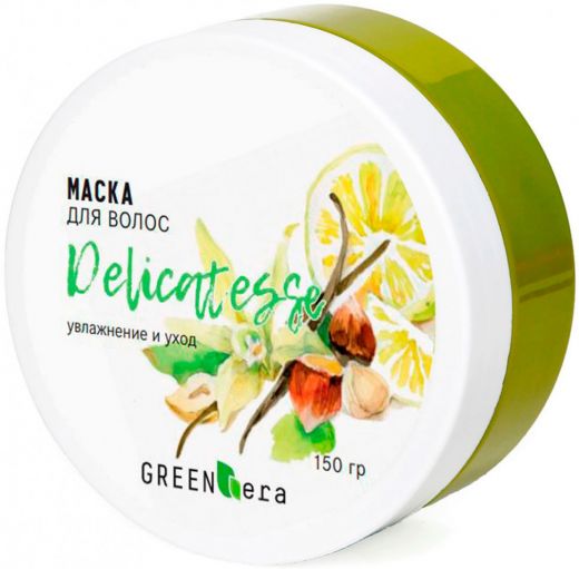 Green Era Маска увлажнение и уход за поврежденными волосами Деликатес 180 мл