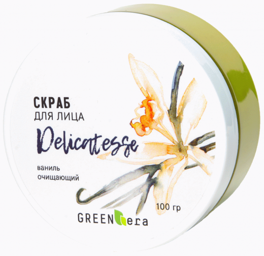 Green Era Скраб для лица Ваниль, 100 гр