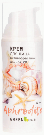 Green Era Крем для лица серии Aphrodite, Ночной антивозрастной 28+