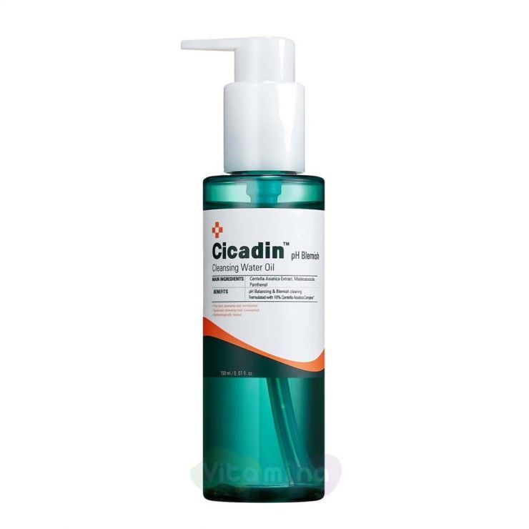 Missha Очищающее масло с центеллой для лица Cicadin pH Blemish Cleansing Water Oil, 150 мл