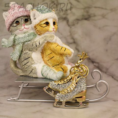 Брошь "Коньки" (США)