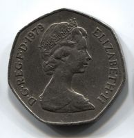 50 пенсов 1979 Великобритания