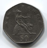 50 пенсов 1979 Великобритания