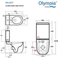 схема унитаза Olympia Milady MIL130301