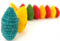 Красная Свеча-яйцо для выкатывания и отжига негатива