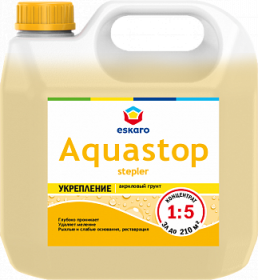 Грунт-Влагоизолятор Укрепляющий 3л Eskaro Aquastop Stepler