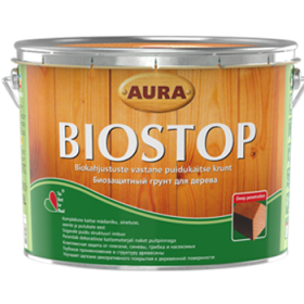 Биозащитный Грунт Aura Wood 2.7л Biostop для Древесины