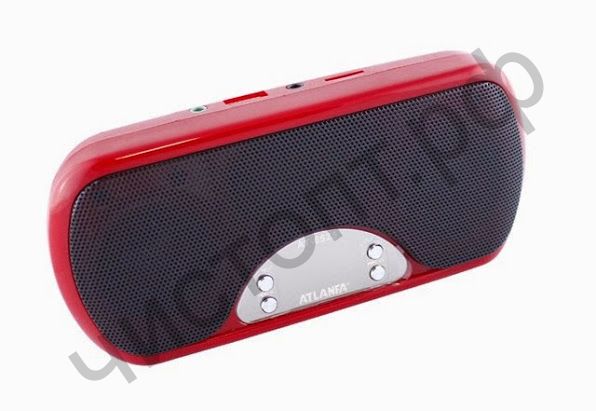 Колонка универс.с радио AT-6525  2 динам. с сабвуфером (USB+SD+радио + аккум)