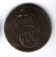 5 эре 1874 года Дания VF-