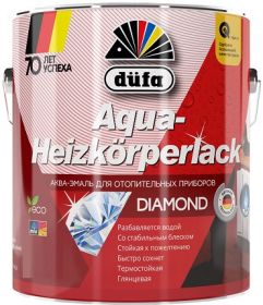 Эмаль для Отопительных Приборов Dufa  Aqua-Heizkorperlack 0.75л без Запаха, Белая, Глянцевая / Дюфа Аква Хейзкорперлак