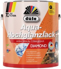 Эмаль Универсальная Dufa Aqua-Hochglanzlack 2.5л без Запаха, Глянцевая, Белая